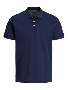 Jack & Jones Vanlig Polo T-skjorte -Night Sky - 12169064