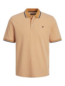 Jack & Jones Enfärgat Polo T-shirt -Nugget - 12169064