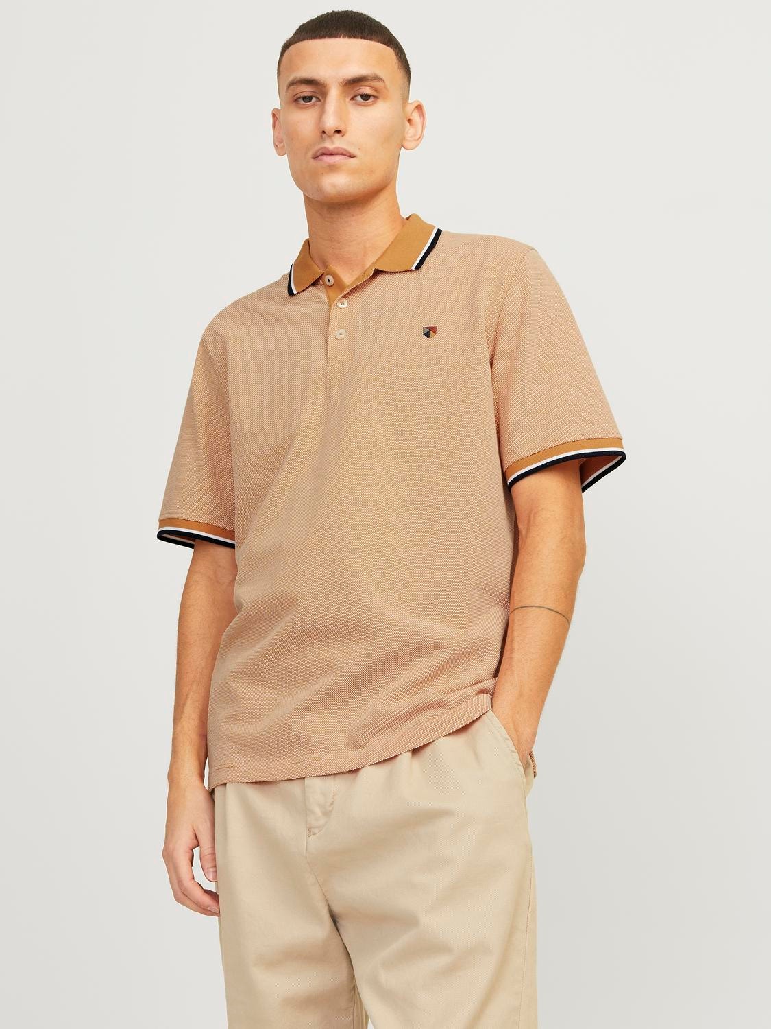 Jack & Jones Einfarbig Polo T-shirt -Nugget - 12169064