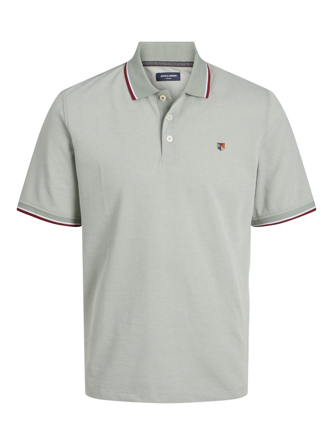 Jack & Jones Plain Polo T-shirt -Lily Pad - 12169064