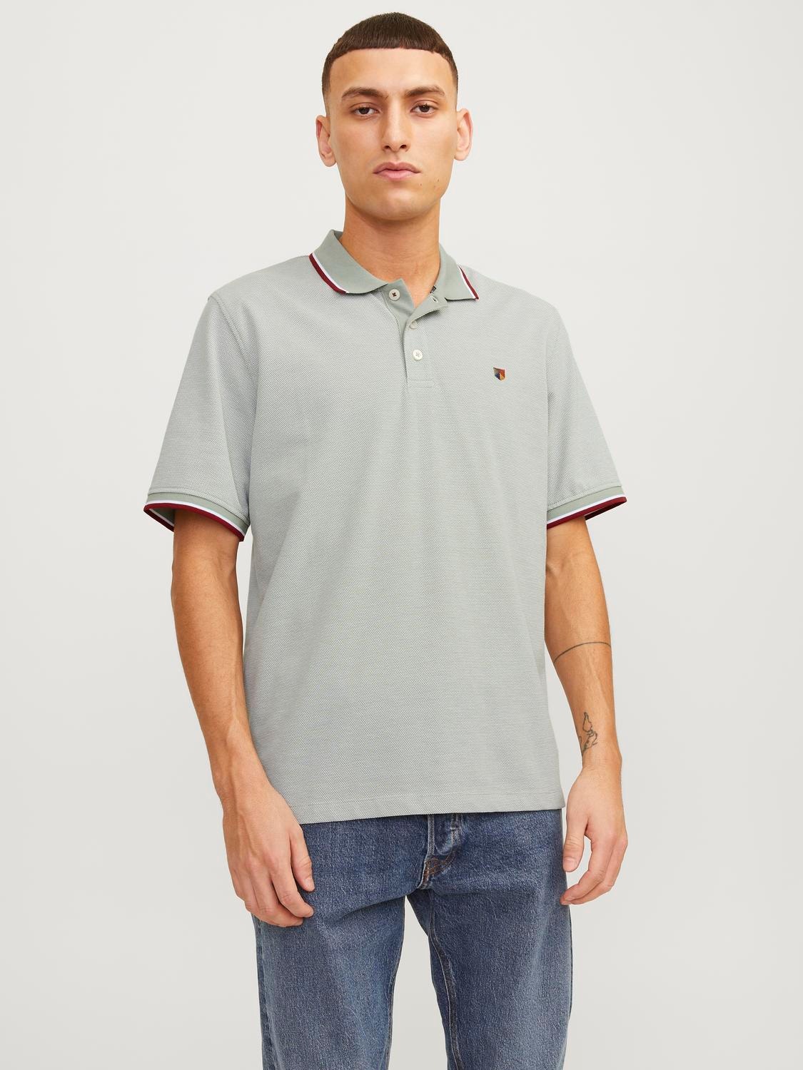 Jack & Jones Einfarbig Polo T-shirt -Lily Pad - 12169064