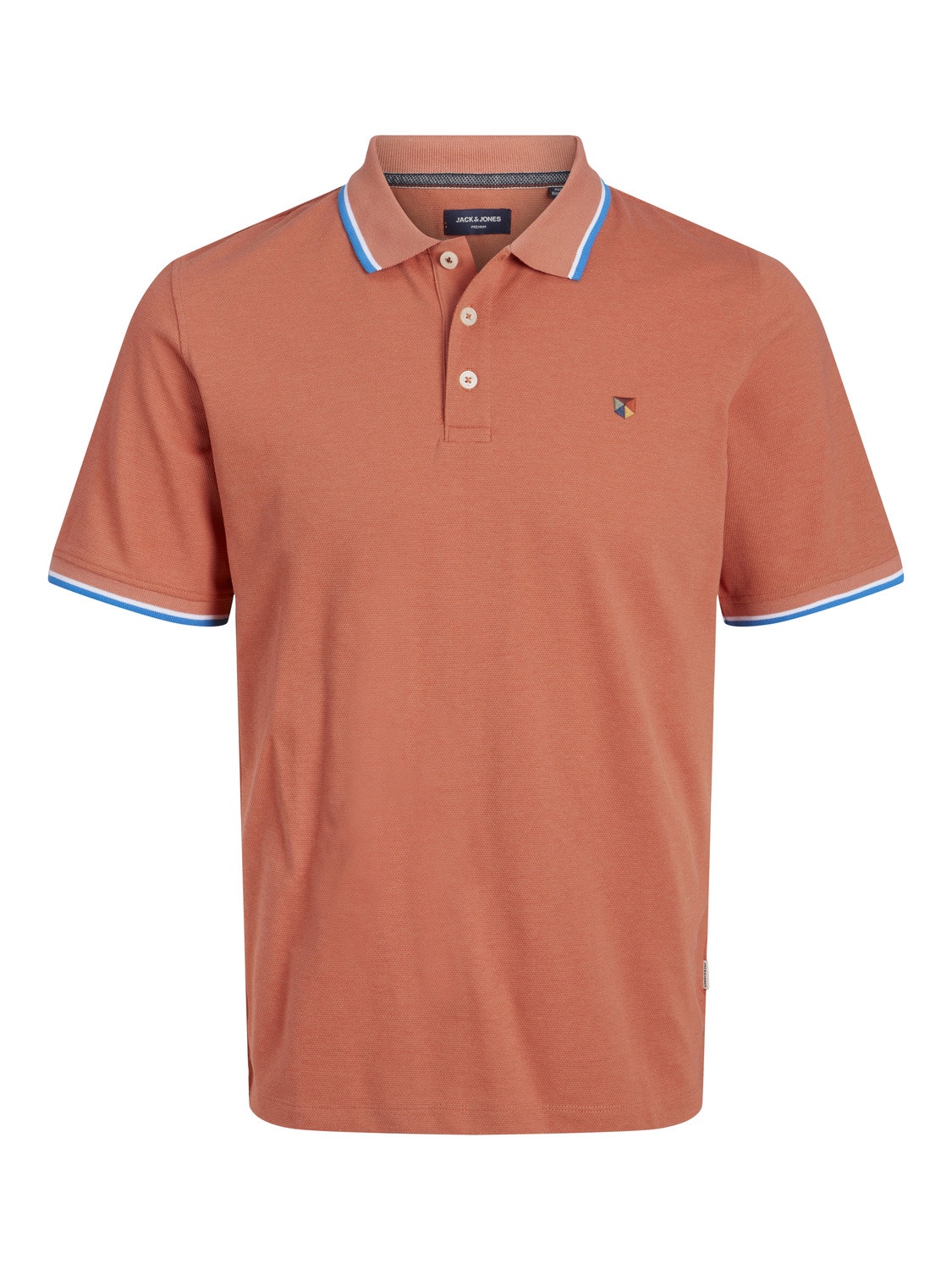 Jack & Jones Enfärgat Polo T-shirt -Apricot Brandy - 12169064