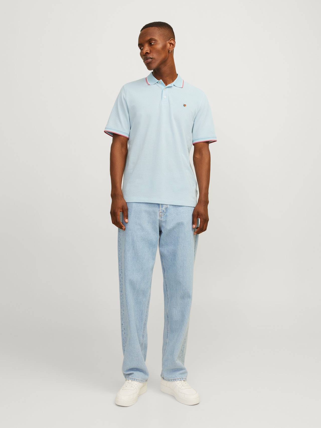 Jack & Jones Einfarbig Polo Polo -Cerulean - 12169064