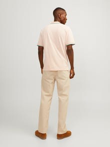 Jack & Jones Vienspalvis Polo kaklas Marškinėliai -Peach Nougat - 12169064