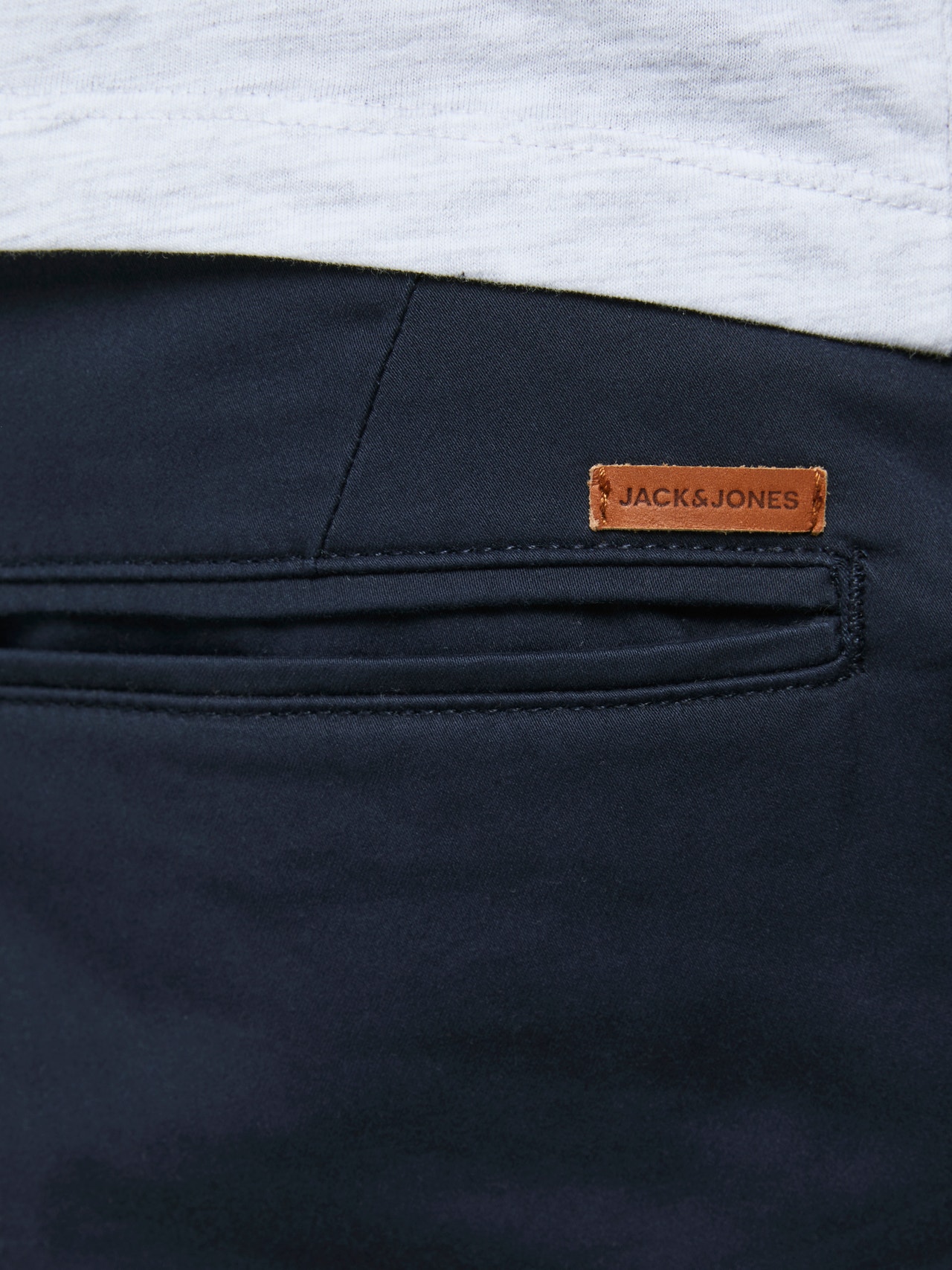 Jack & Jones Plus Size Regular Fit Calções Chino -Navy Blazer - 12169212