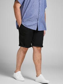 Jack & Jones Plus Size Regular Fit Chino Shorts -Black - 12169212