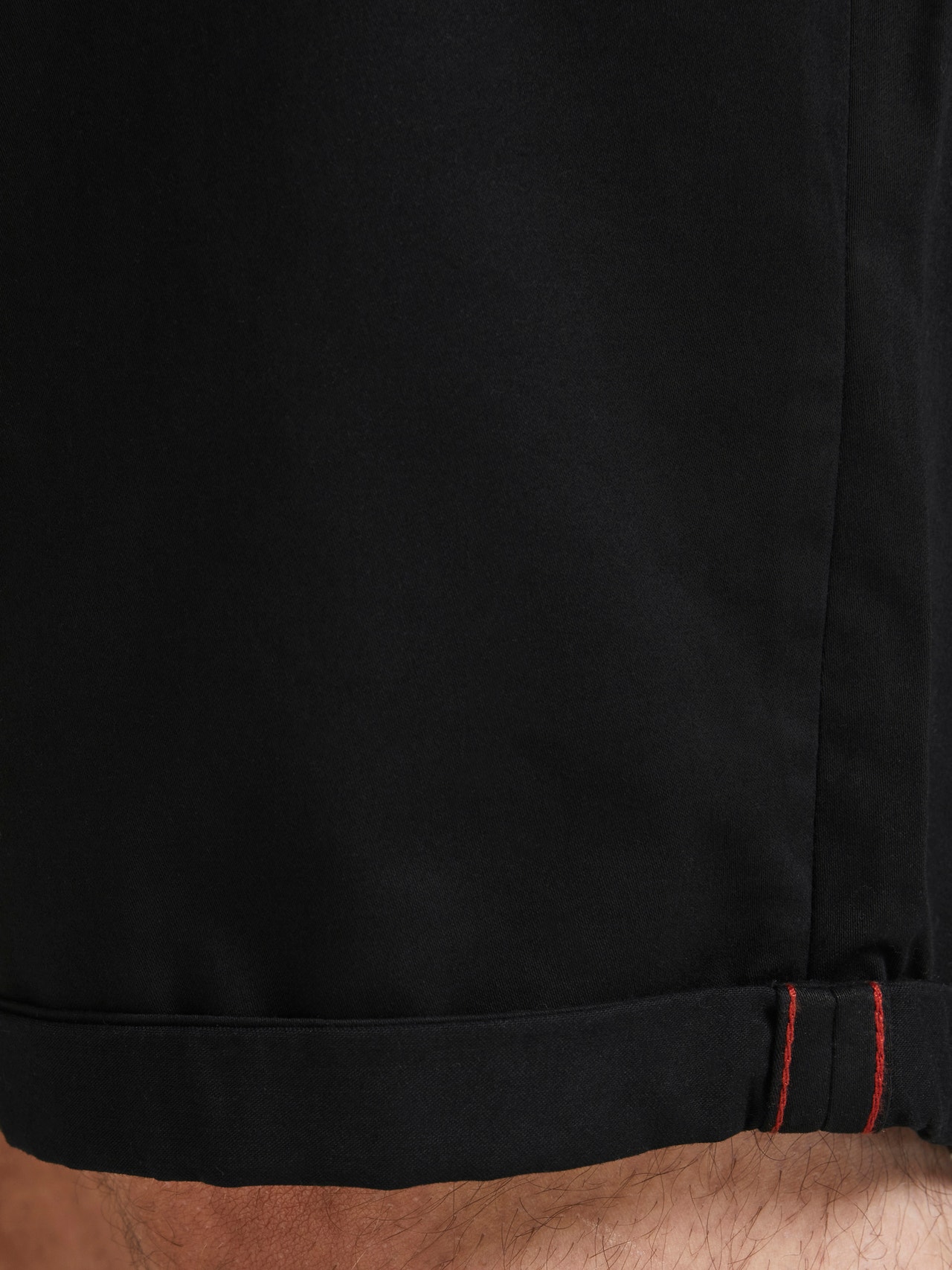 Jack & Jones Plus Regular Fit Lühikesed puuvillased püksid -Black - 12169212