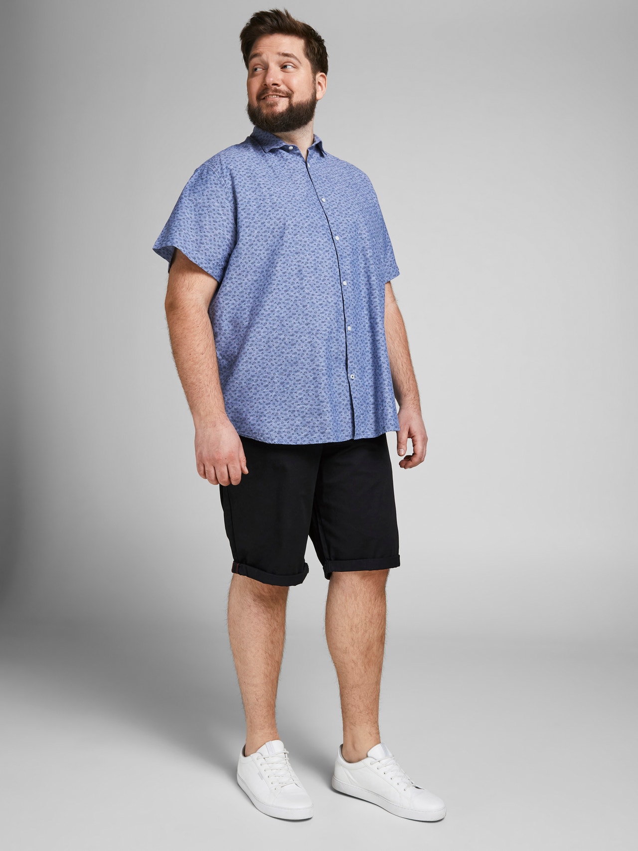 Jack & Jones Plus Size Regular Fit Chino shorts -Black - 12169212