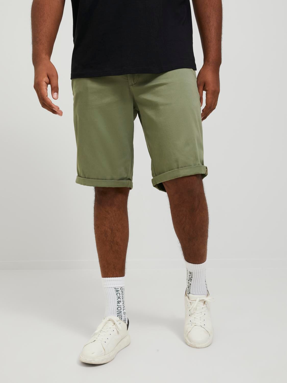 Plus Size Regular Fit Chino Shorts