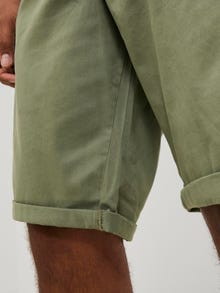 Jack & Jones Plus Regular Fit Lühikesed puuvillased püksid -Deep Lichen Green - 12169212