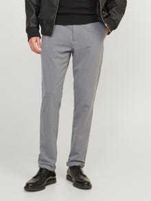 Jack & Jones Slim Fit Plátěné kalhoty Chino -Grey Melange - 12169491