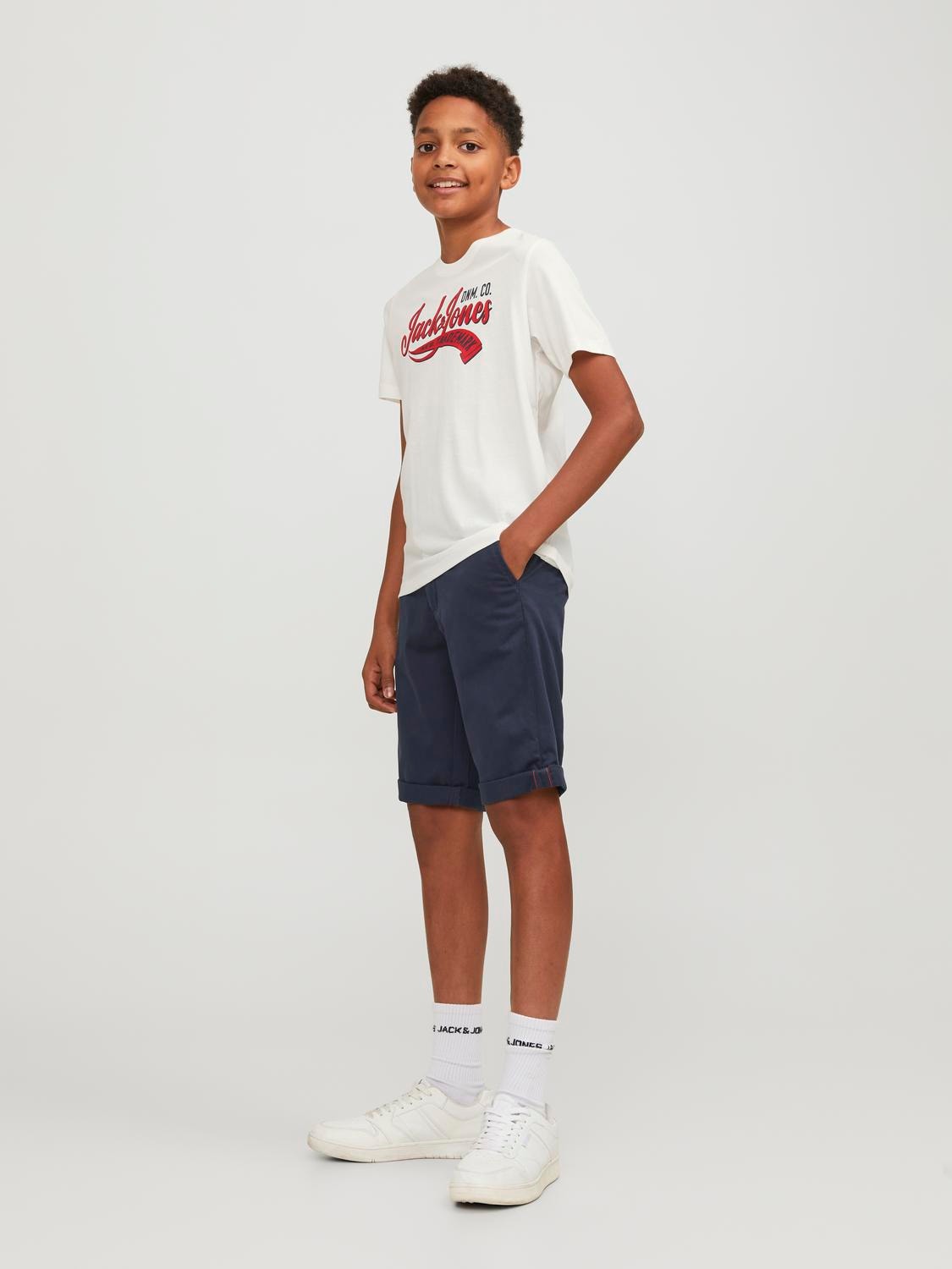 Jack & Jones Regular Fit Chino shorts For boys -Navy Blazer - 12172213