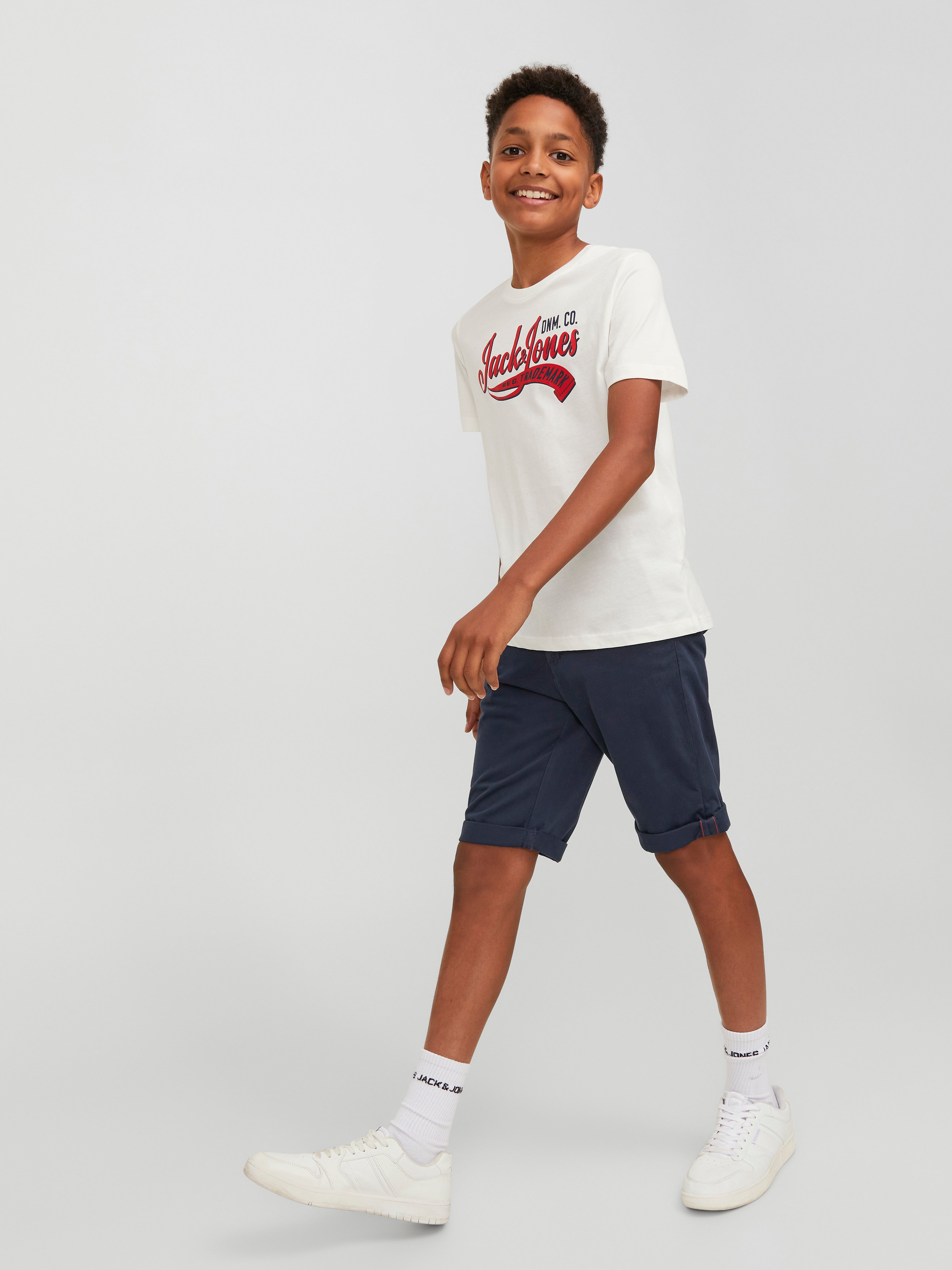 Regular Fit Chino shorts For boys Dark Blue Jack Jones