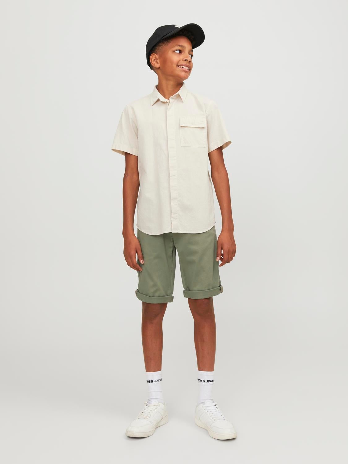 Boys green chino on sale shorts