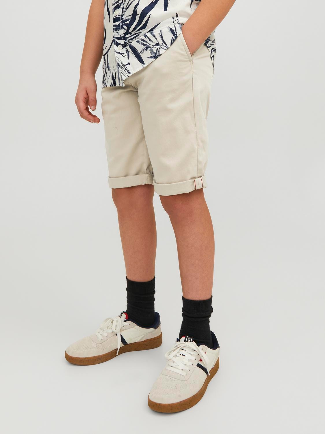 Jack & Jones Regular Fit Chino shorts Voor jongens -Oxford Tan - 12172213