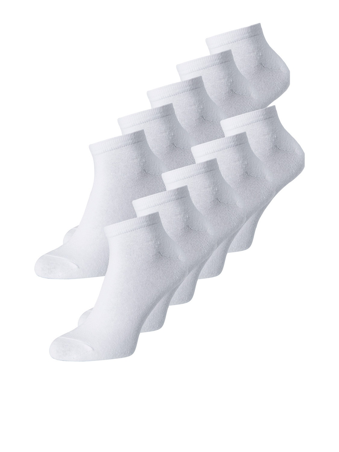 Jack & Jones 10-balení Ponožky -White - 12172337