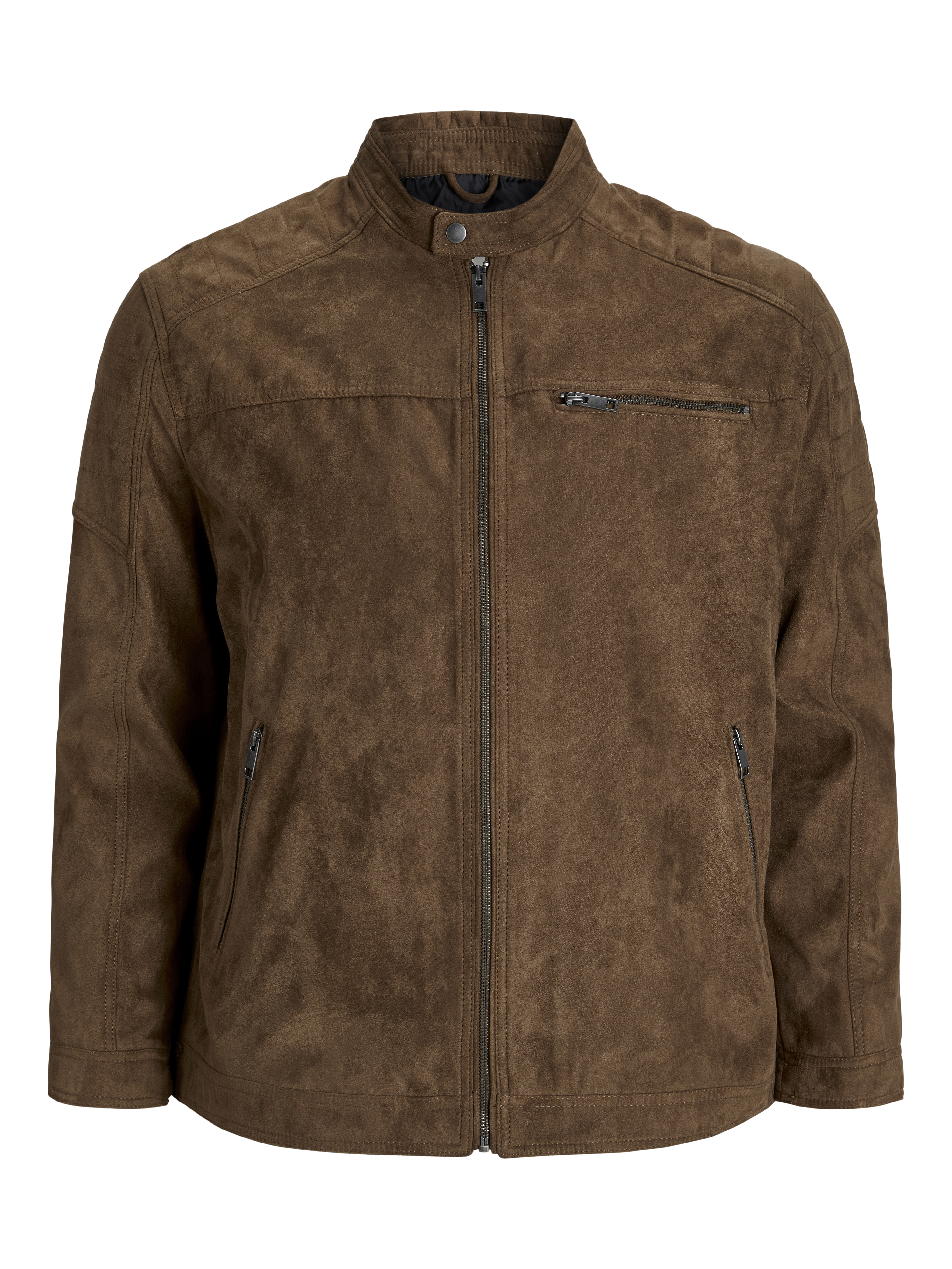 Thumbnail - Plus Size Bikerjacke In Lederoptik