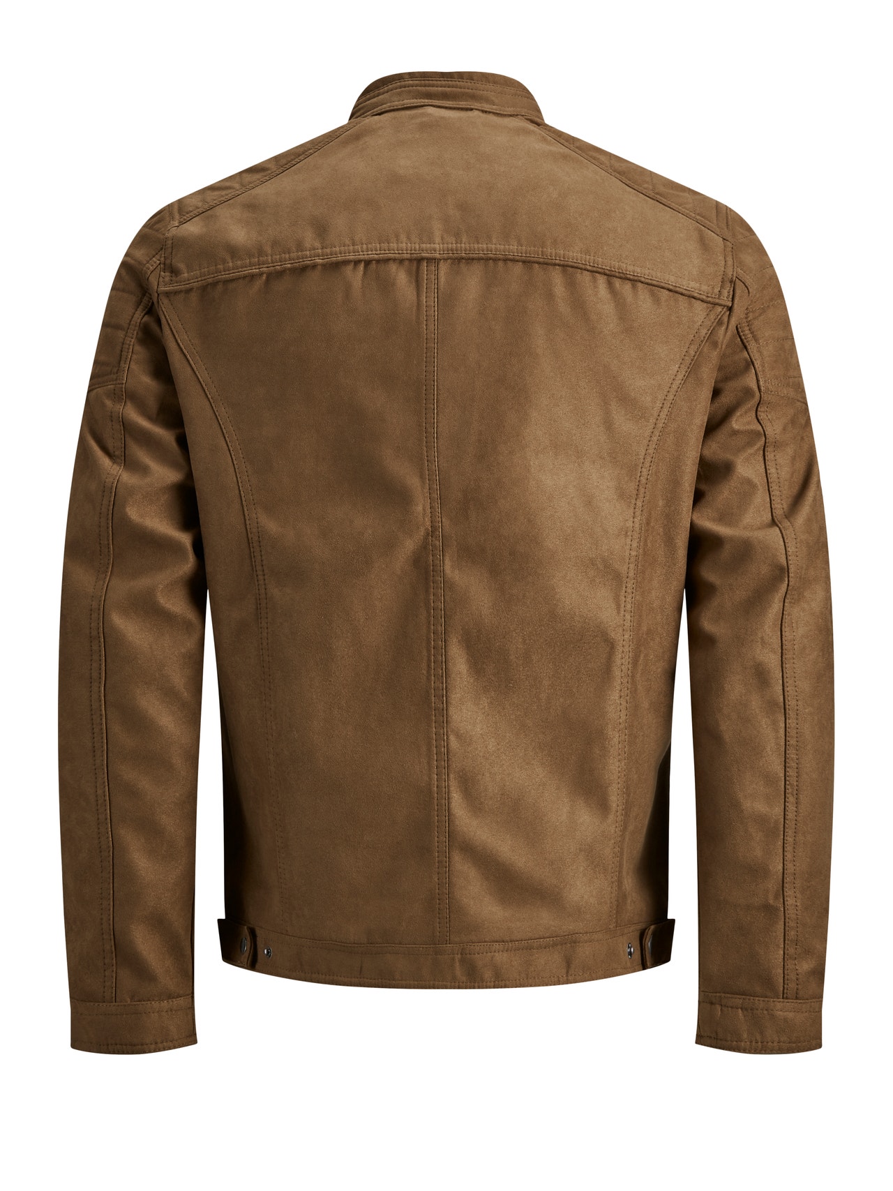 Jack & Jones Plus Size Faux leather jacket -Cognac - 12172908