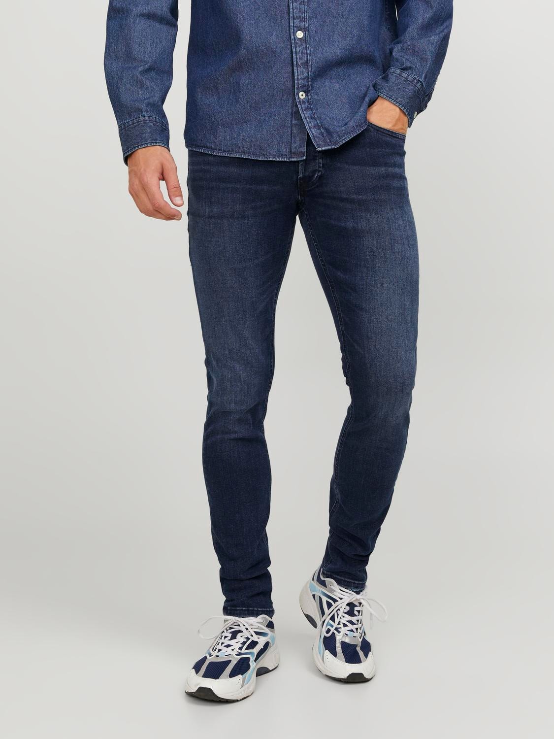 Jack & Jones Glenn Men's Slim Fit Jeans Pants Casual Blue Denim Trousers  Latest