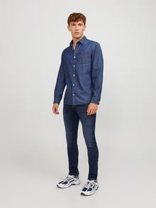Jack & Jones JJIGLENN JJORIGINAL CB 812 NOOS Jeansy o kroju slim fit -Blue Denim - 12173407