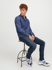 Jack & Jones JJIGLENN JJORIGINAL CB 812 NOOS Jeansy o kroju slim fit -Blue Denim - 12173407
