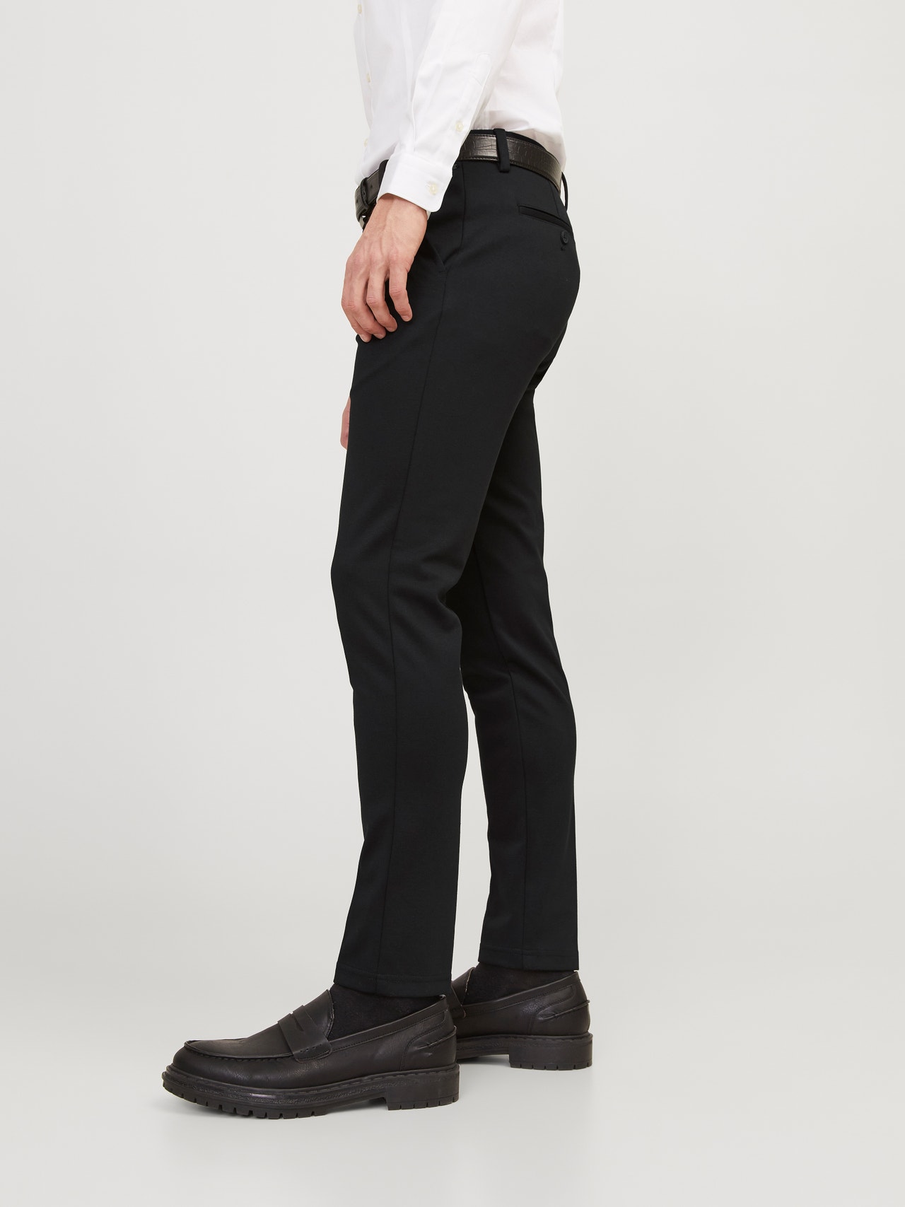 Jack & Jones Slim Fit Plátěné kalhoty Chino -Black - 12173623