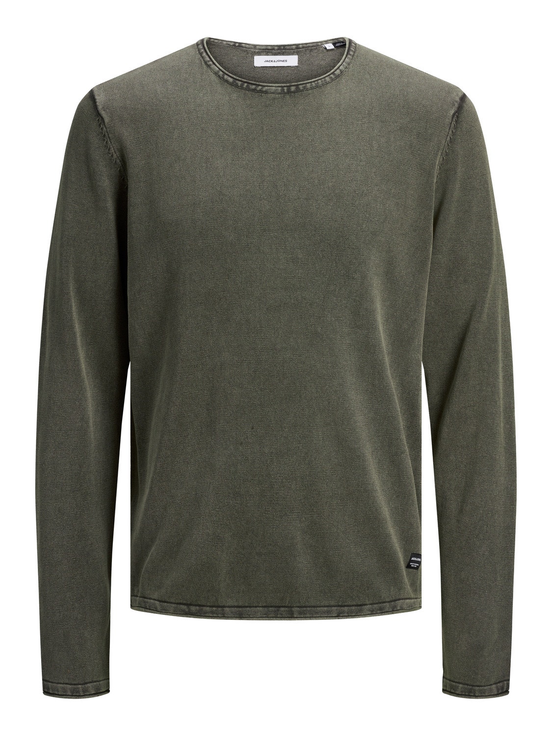 Jack & Jones Plain Knitted pullover -Dusty Olive - 12174001