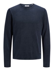 Jack & Jones Plain Knitted pullover -Navy Blazer - 12174001