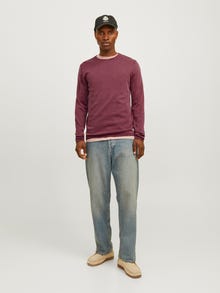 Jack & Jones Plain Knitted pullover -Hawthorn Rose - 12174001