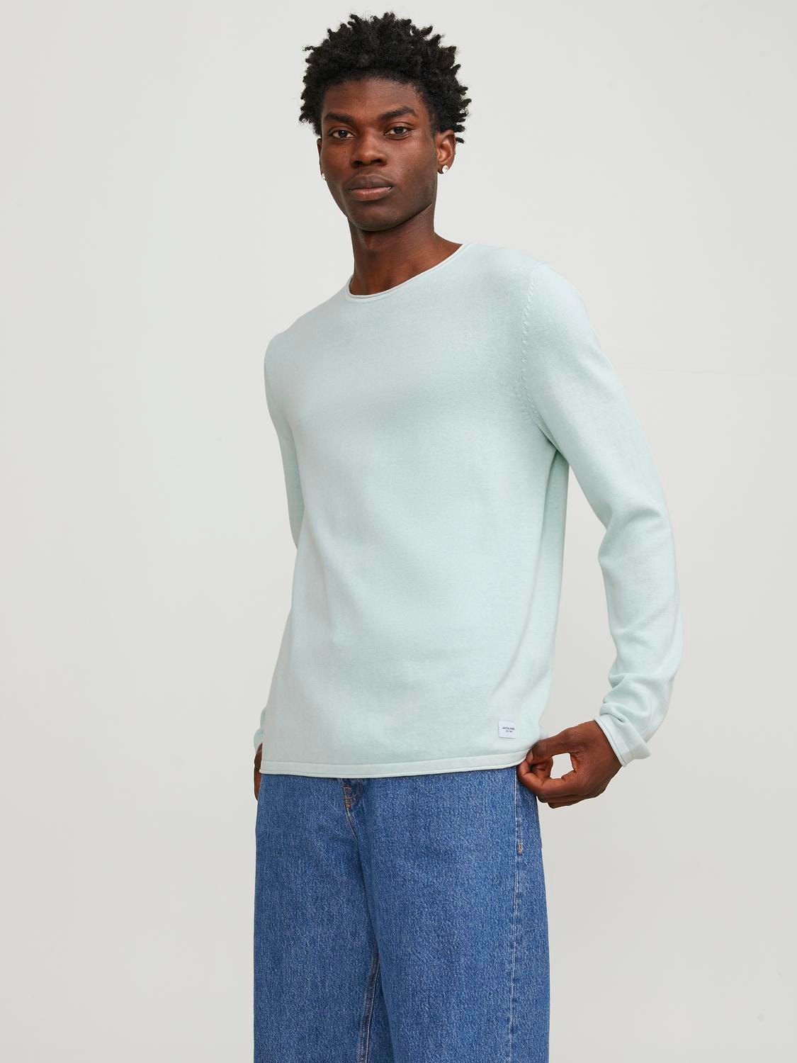 Jack & Jones Sima Személyzeti nyakú pulóver -Soothing Sea - 12174001