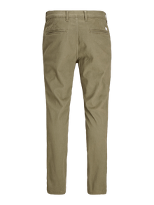 Jack & Jones Slim Fit Plátěné kalhoty Chino -Dusty Olive - 12174152