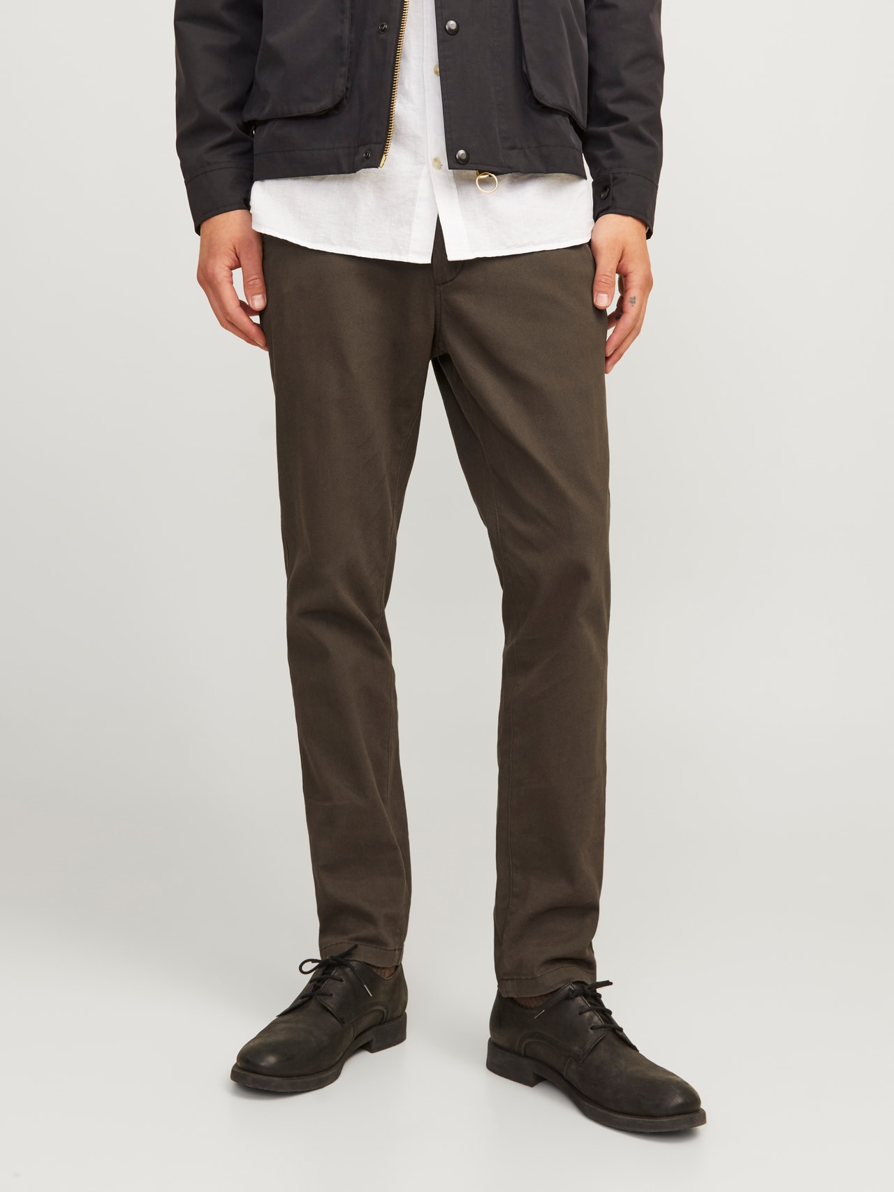 Jack & Jones Slim Fit Chino trousers -Wren - 12174152