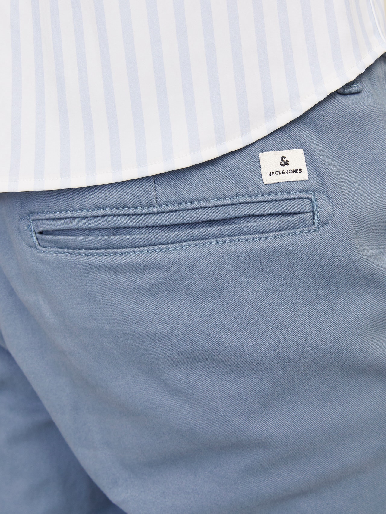 Jack & Jones Slim Fit Plátěné kalhoty Chino -China Blue - 12174152