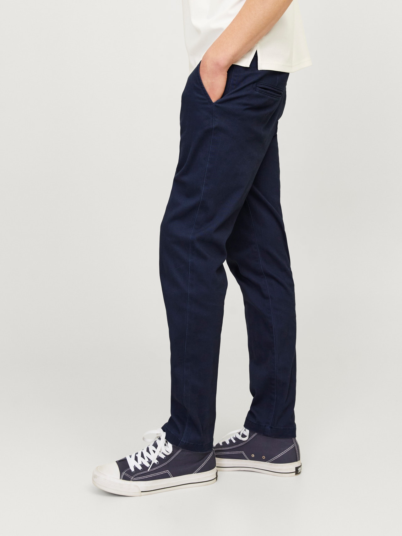 Jack & Jones Παντελόνι Slim Fit Chinos -Navy Blazer - 12174309