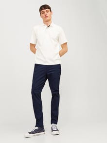 Jack & Jones Slim Fit Plátěné kalhoty Chino -Navy Blazer - 12174309