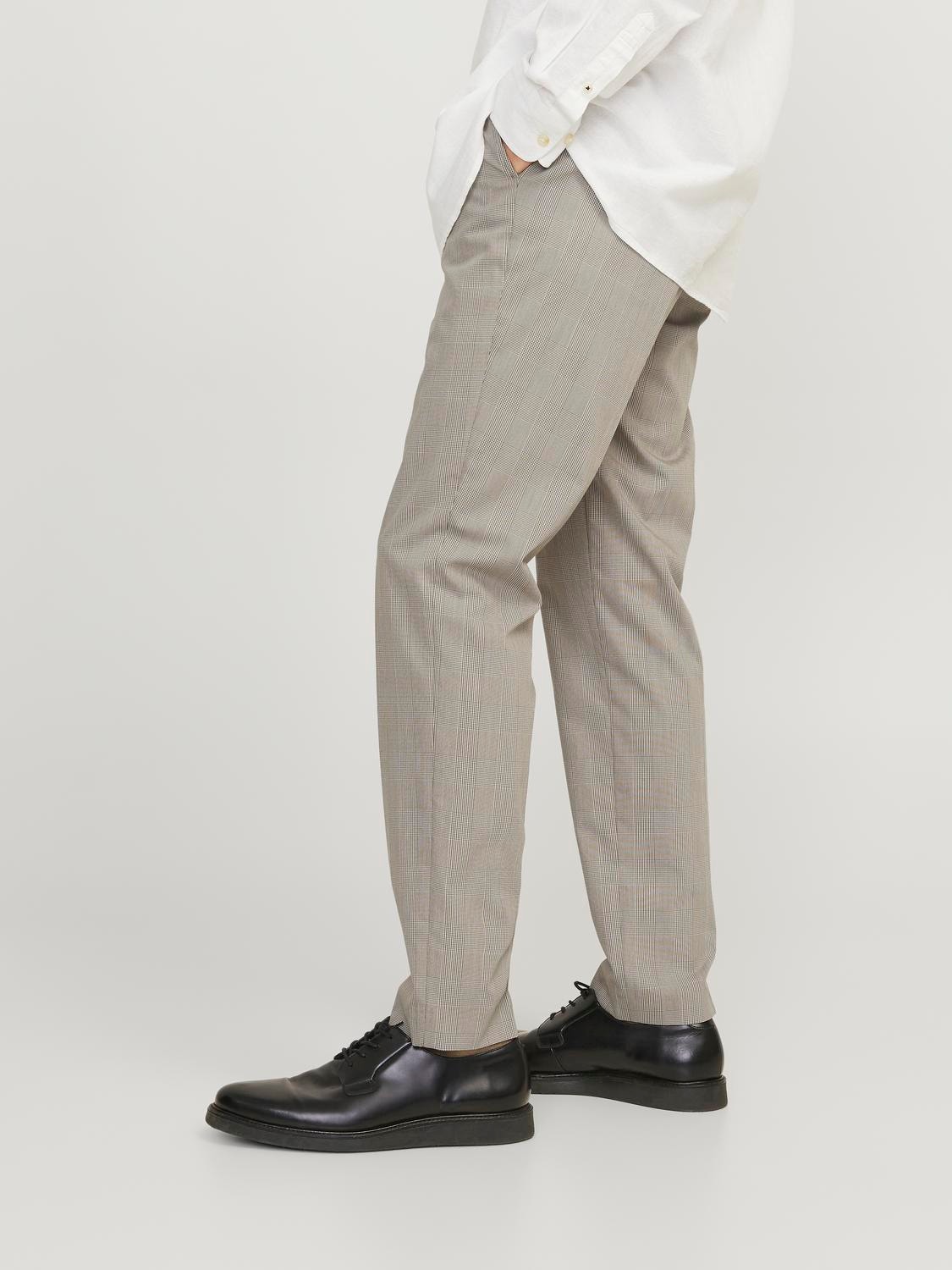 Jack & Jones JPRSOLARIS Pantalons de tailleur Super Slim Fit -White Pepper - 12174952