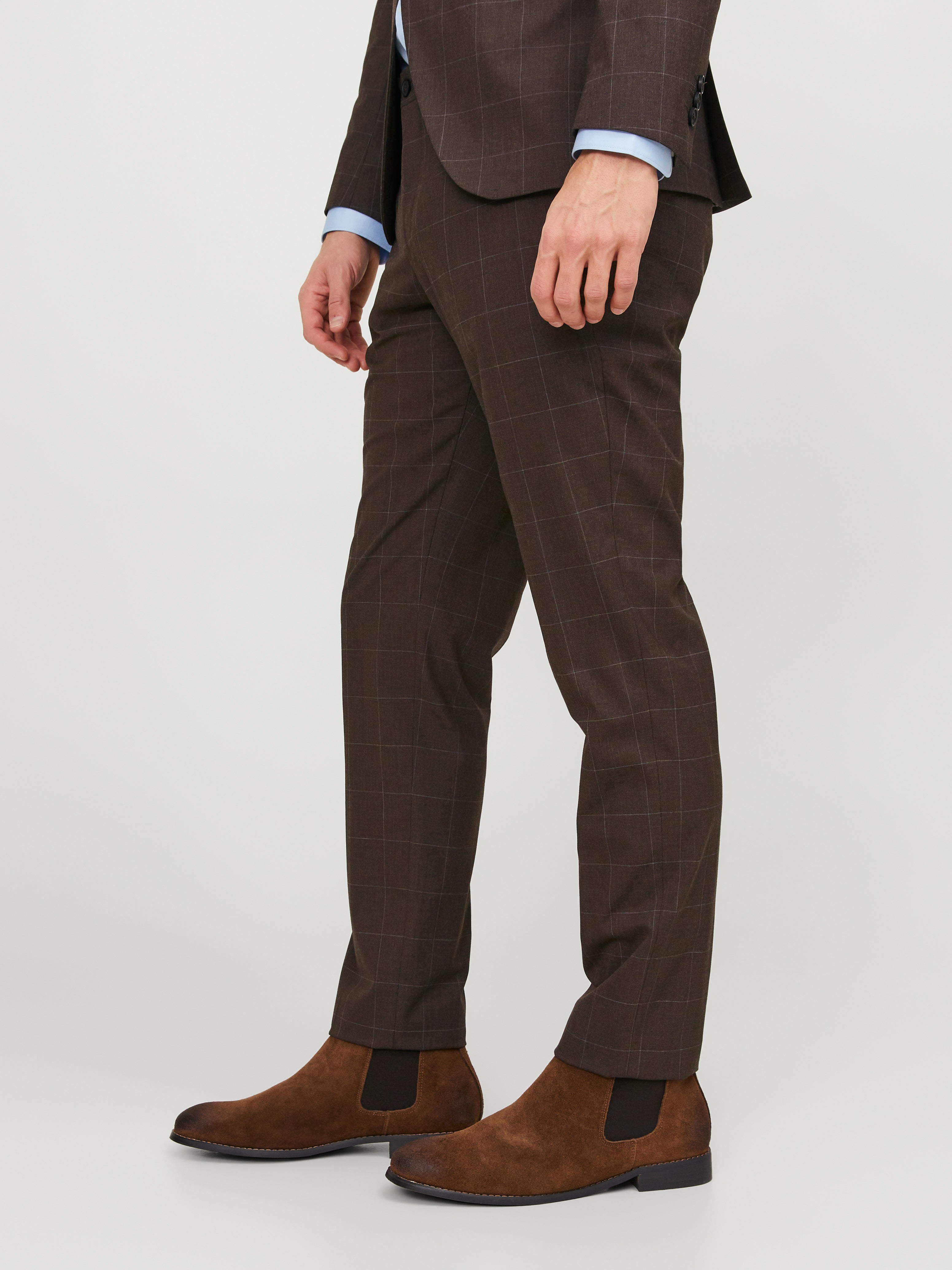 JPRSOLARIS Super Slim Fit Anzughose | Dunkelbraun | Jack & Jones®