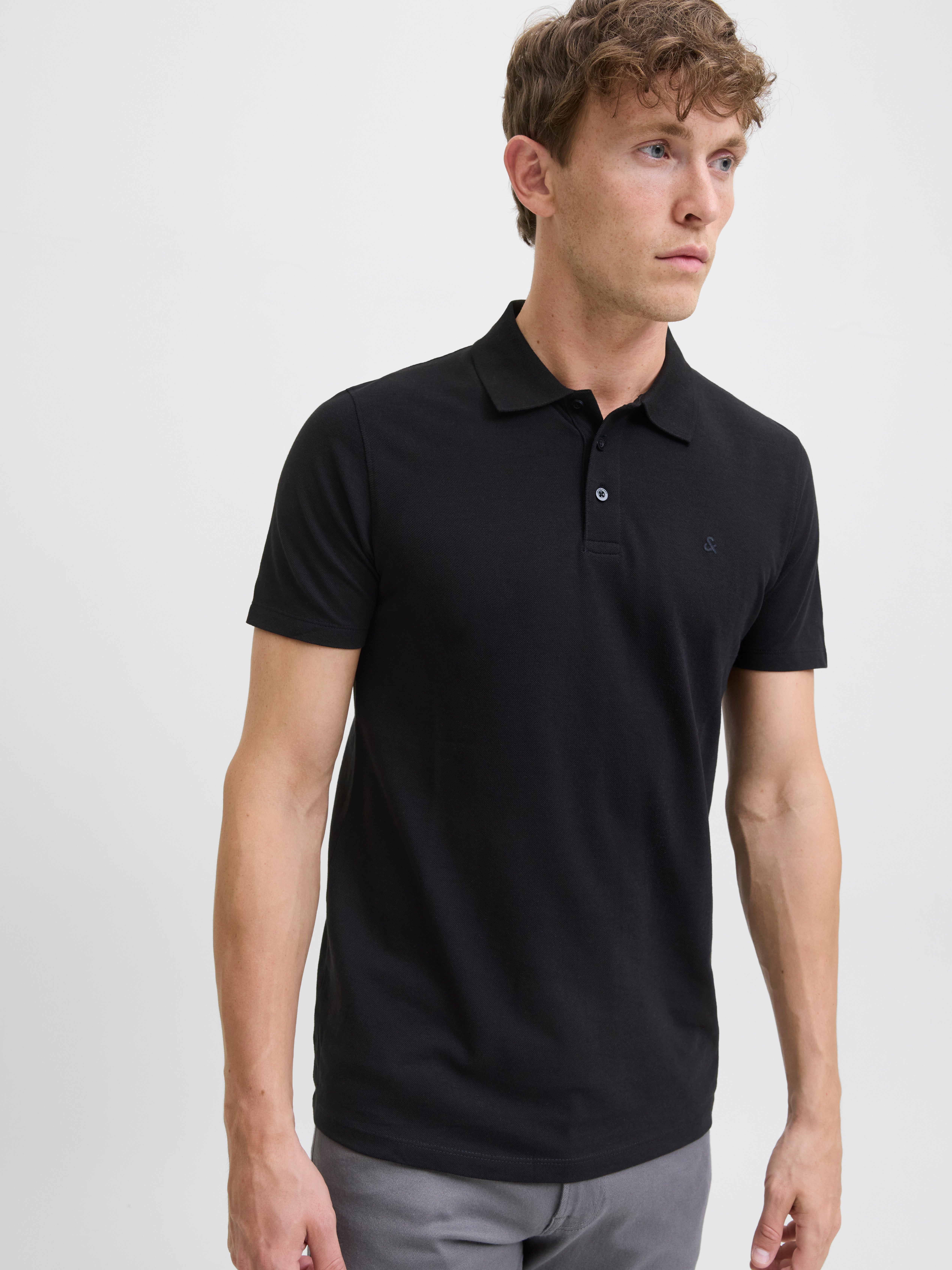 MEN BLACK JJG POLO