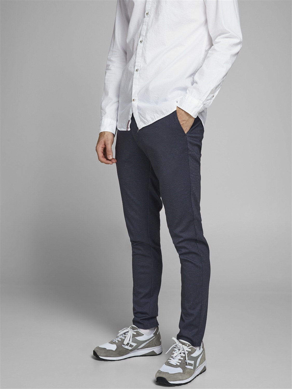 Jack & Jones Pantalon chino Slim Fit -Navy Blazer - 12175009