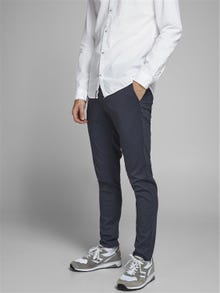 Jack & Jones Slim Fit Puuvillased püksid -Navy Blazer - 12175009