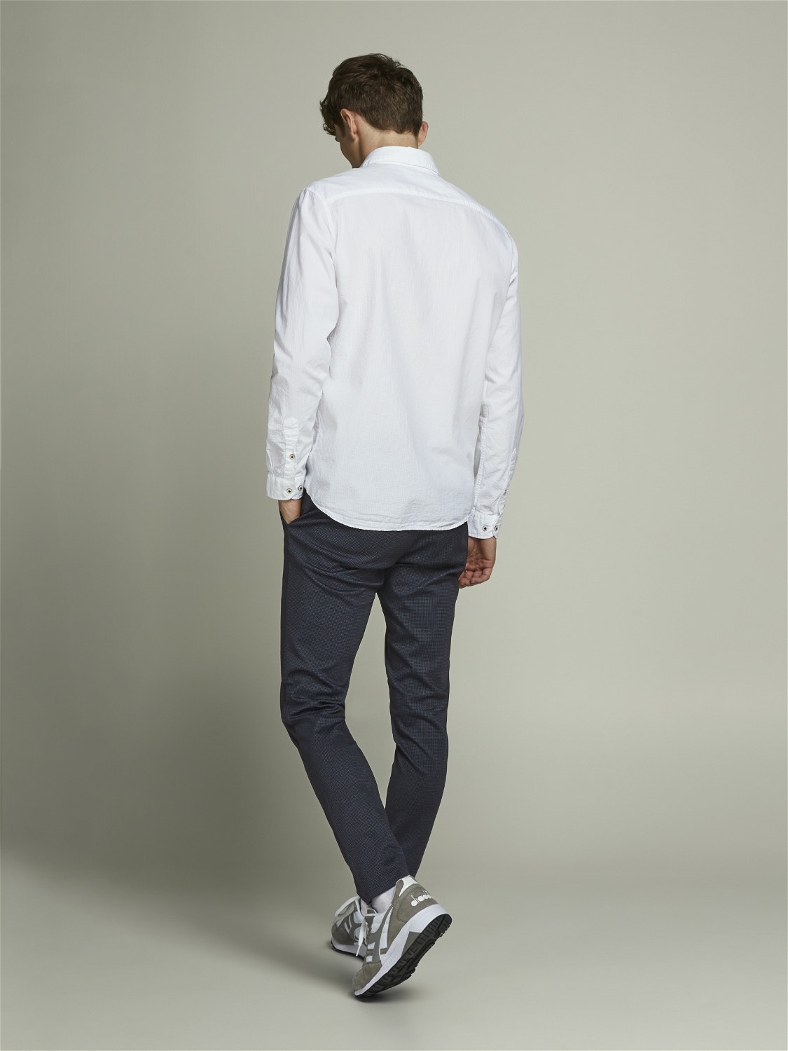 Jack & Jones Slim Fit Spodnie chino -Navy Blazer - 12175009