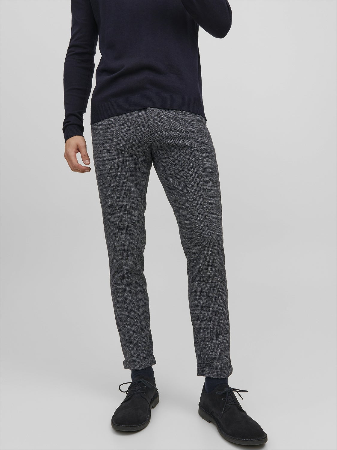 discount 55% MEN FASHION Trousers Wide-leg Gray M Jack & Jones slacks 