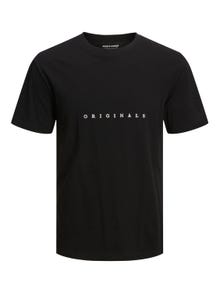 Jack & Jones Logo Crew neck T-shirt -Black - 12176780