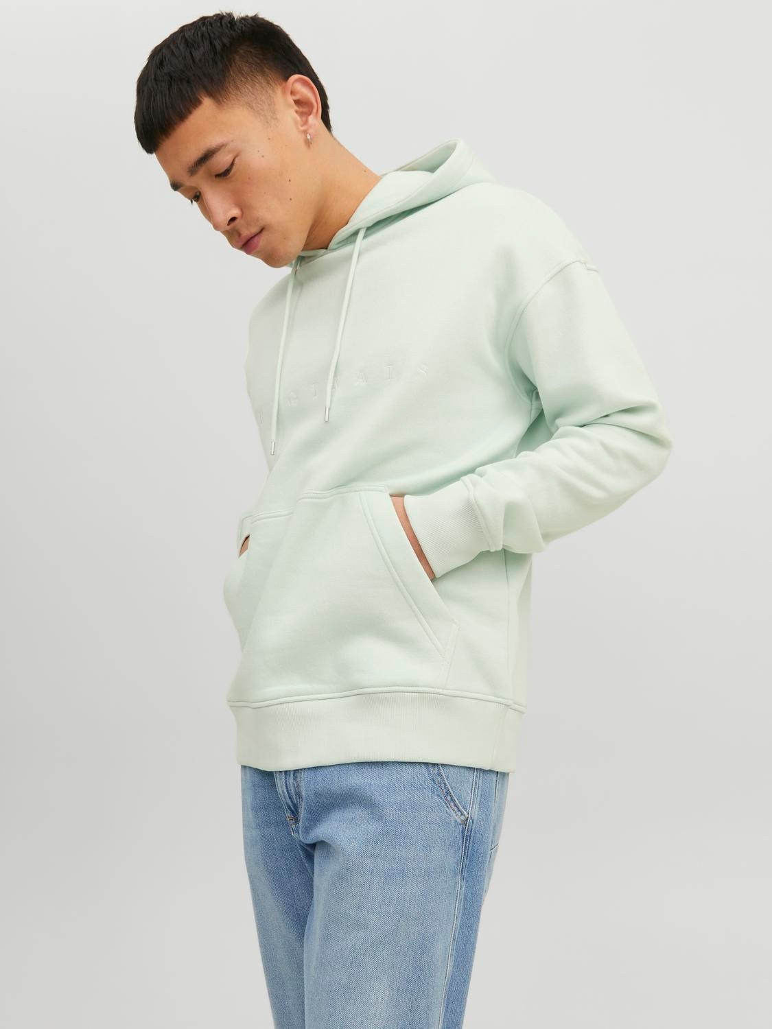 Jack & Jones Logo Hettegenser -Pale Blue - 12176864