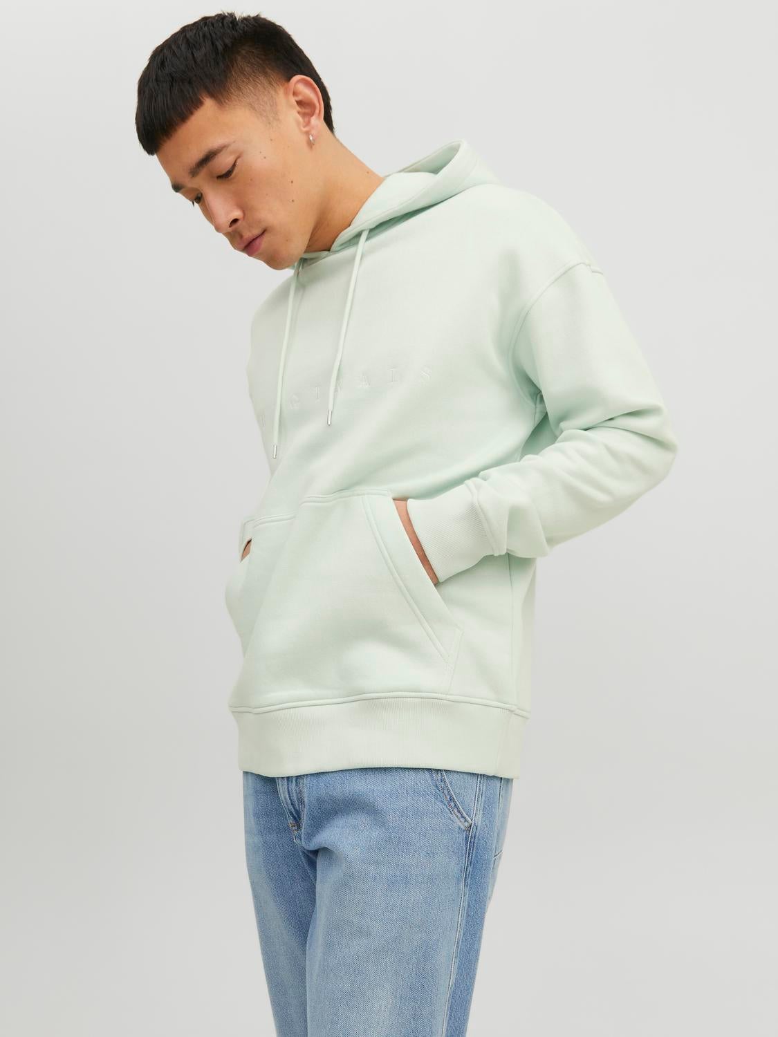 Logo Hoodie Light Blue Jack Jones