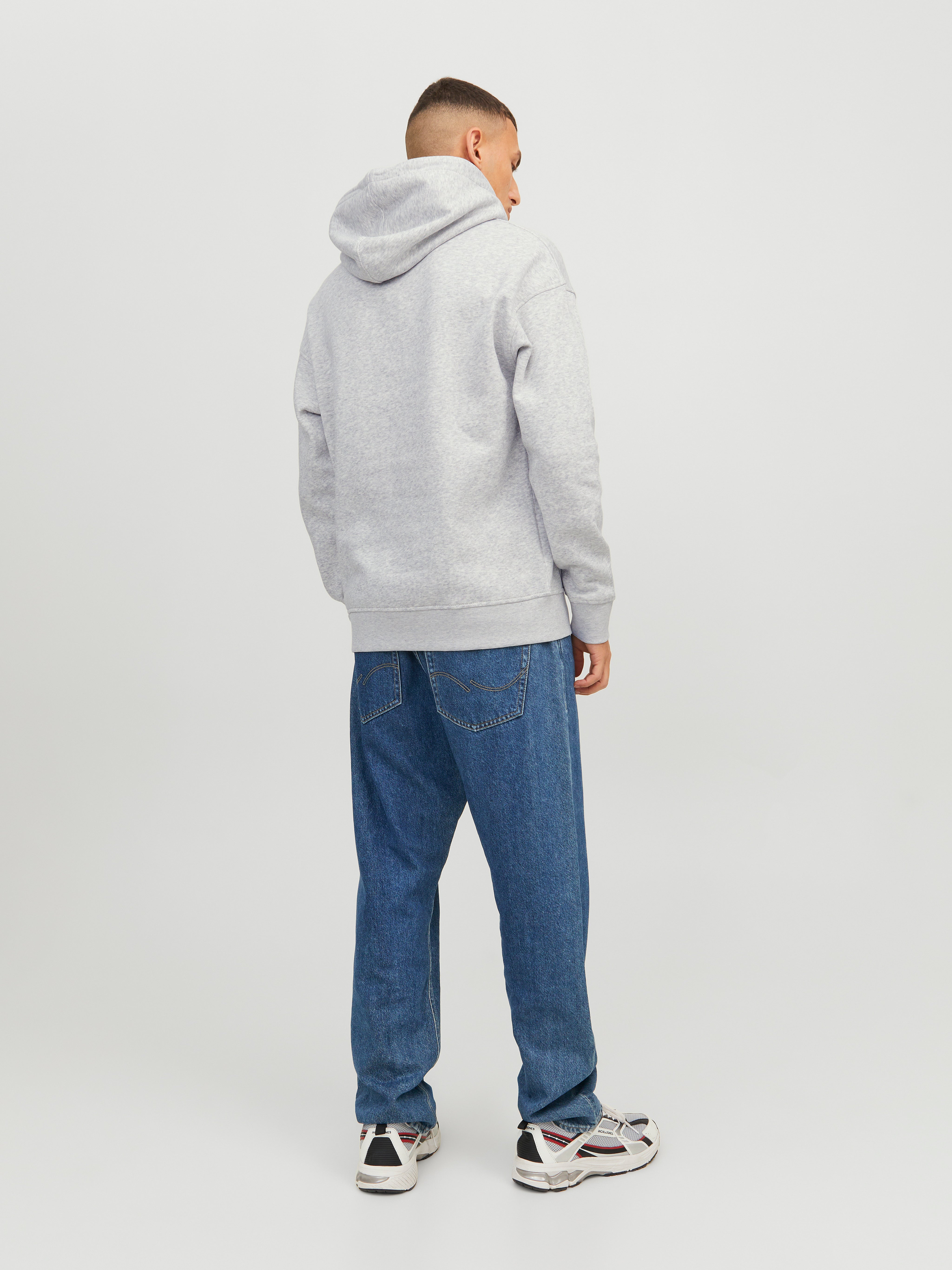 Loopback relaxed fit unisex Hoodie Medium Grey Jack & Jones®