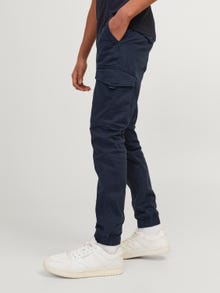 Jack & Jones Calças Cargo Slim Fit Para meninos -Navy Blazer - 12177424