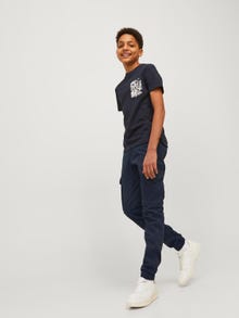 Jack & Jones Παντελόνι Slim Fit Cargo Για αγόρια -Navy Blazer - 12177424