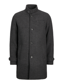 Jack & Jones Coat -Dark Grey Melange - 12177644