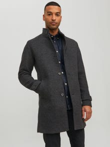 Jack & Jones Kabát -Dark Grey Melange - 12177644